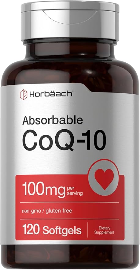 Horbäach CoQ10 100mg Softgels 120 Count