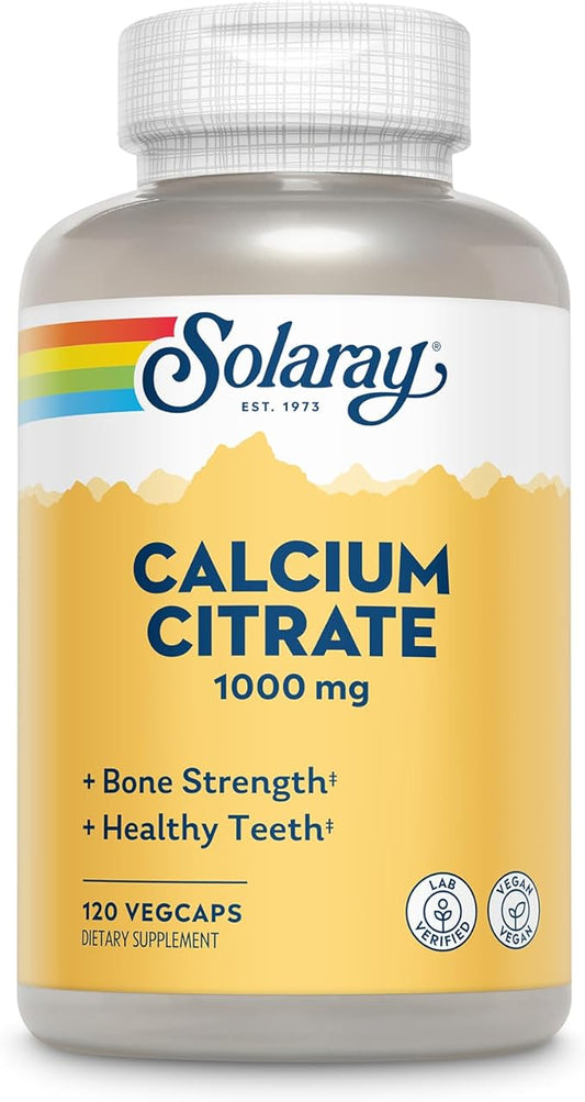 Solaray Calcium Citrate Capsules, 1000mg, 120