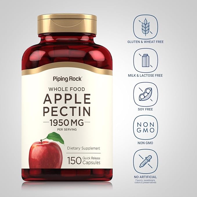 Piping Rock Apple Pectin Capsules 1950 mg 150 Count