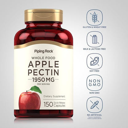 Piping Rock Apple Pectin Capsules 1950 mg 150 Count
