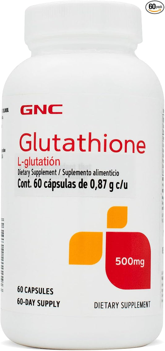 GNC Glutathione 500mg, 60 Capsules, Supports