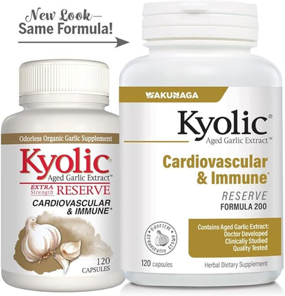 Kyolic Aged Garlic Extract Formula 200, 120 Capsules
