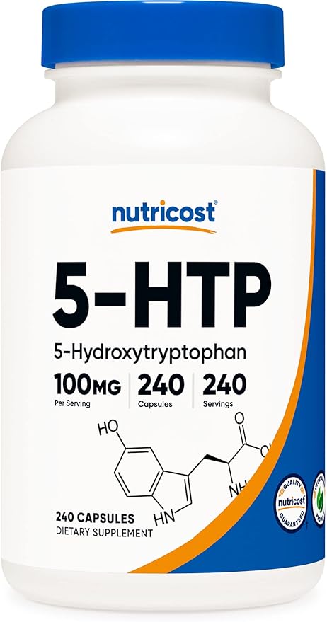 Nutricost 5-HTP 100mg, 240 Vegetarian Capsules (5-Hydroxytryptophan)