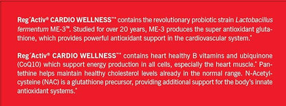 Reg'Activ Cardio Wellness with Glutathione Producing ME-3, Pantethine CoQ10