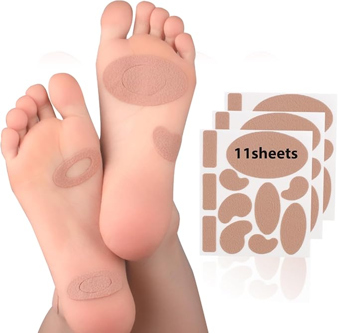 Moleskin for Feet Blisters, Flannel Adhesive (11 Sheets (121 Pieces))