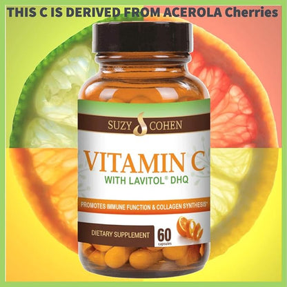 100% Natural Vitamin C from Acerola 250 mg 250 mg, 60 Capsules