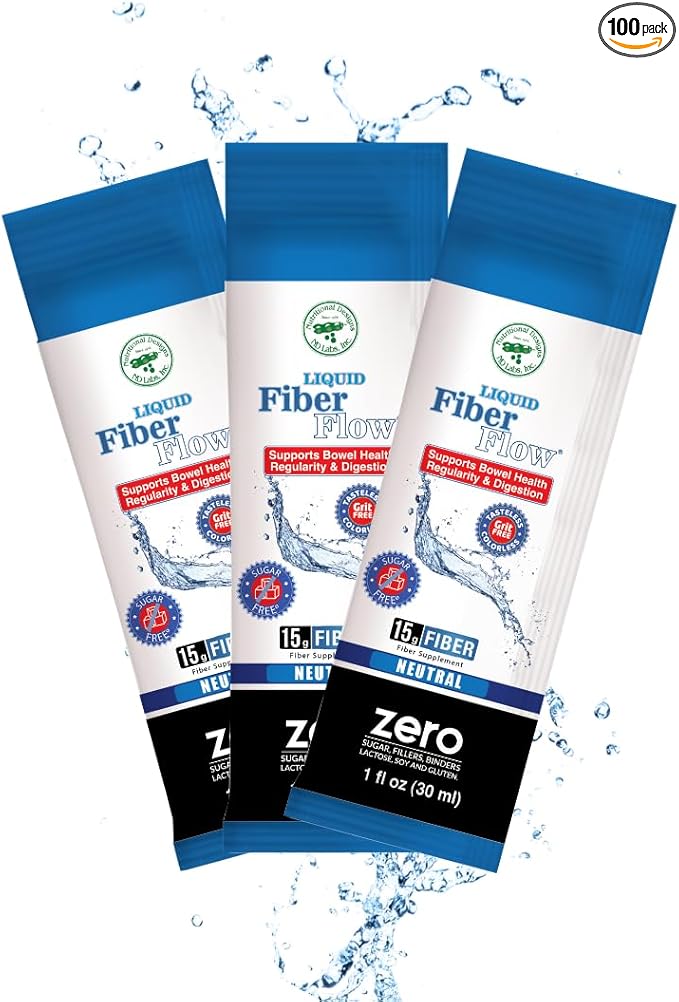 Liquid Fiber Flow Sugar-Free Prebiotic Inulin 100 Packets