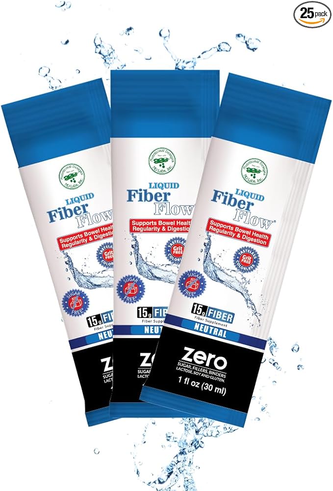 Liquid Fiber Flow Sugar-Free Prebiotic Inulin 25 Packets
