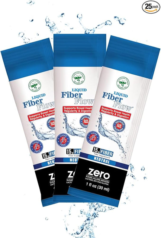 Liquid Fiber Flow Sugar-Free Prebiotic Inulin 25 Packets