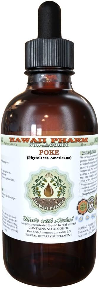 Poke Alcohol-Free Liquid Extract, Organic Poke 2 fl.oz