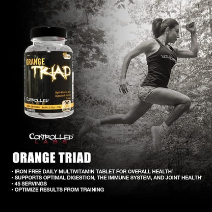 CONTROLLED LABS Orange Triad Daily Multivitamin, 45 serv
