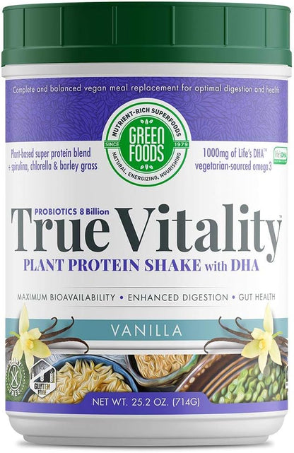Green Foods True Vitality Plant Protein 25.2 oz