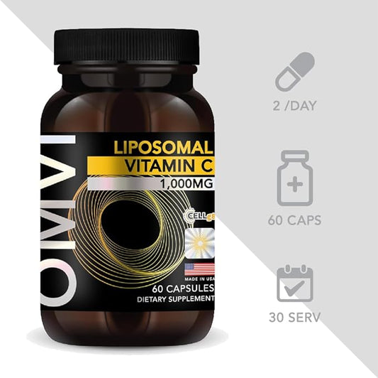 Formulas, Liposomal Vitamin C 1,000mg, High 60 Capsules, 30 Serving,