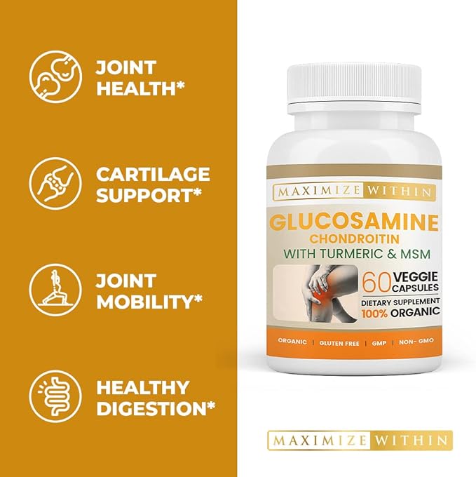 Glucosamine Chondroitin with Turmeric & MSM 60 Veggie