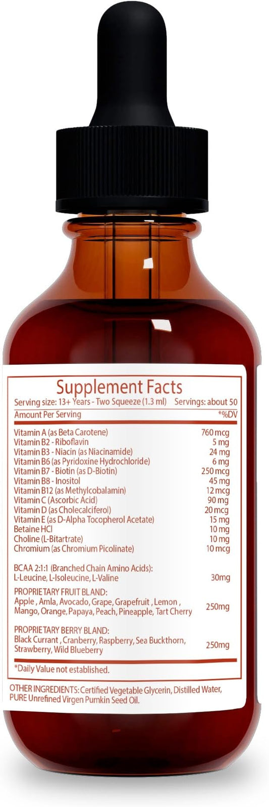 Extra Strength Multivitamins, Family Advanced Formula, 25-Day Supply, 2 fl oz, Alcohol-Free