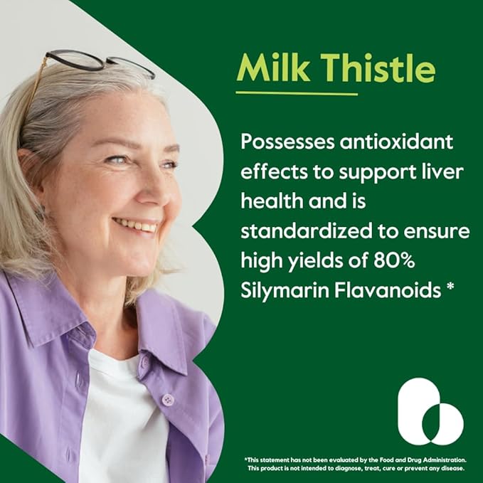 BESTVITE Milk Thistle 300mg (240 Vegetarian Capsules) 80% Silymarin
