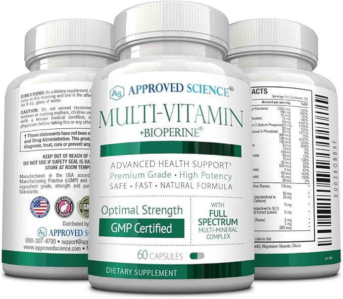 Approved Science Multi-Vitamin 60 Capsules 6 Month