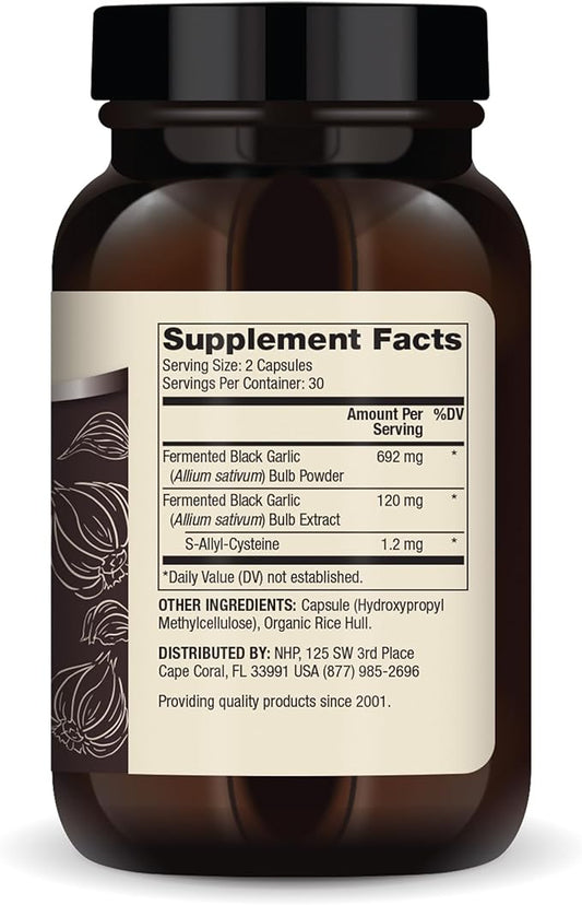 Dr. Mercola Fermented Black Garlic, 90 (180 Capsules),
