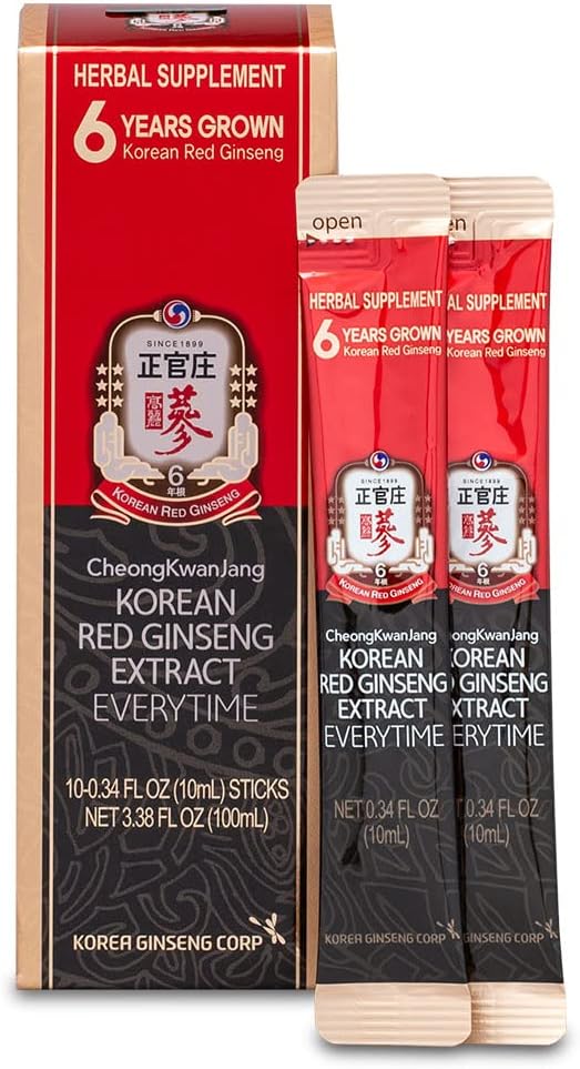 Korean Red Ginseng Everytime 3000mg Sticks -10 Sticks