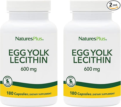 Natures Plus Egg Yolk Lecithin 600 mg, 90 Vegetarian 2 - 90 Servings