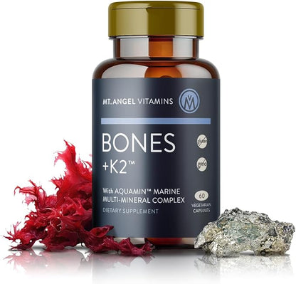 Mt. Angel Vitamins K2, Comprehensive 1600 mg, K2 (MK7), (MK7), Manganese, D3, Boron 60 Vegetarian