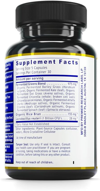 Premier Research Labs Fermented Greens Caps 150 Plant-Source