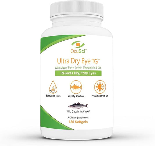 Ultra Dry Eye TG Omega-3, Omega-7, Omega-7, Maqui D3 (2 (2 Month