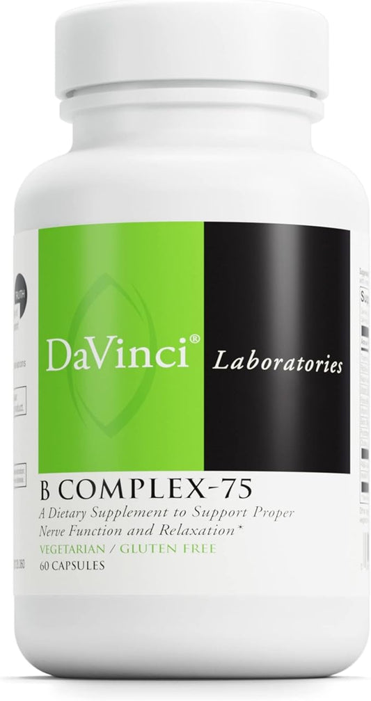 DAVINCI Labs B Complex-75 B6, B12, B12, Biotin, 60 Capsules