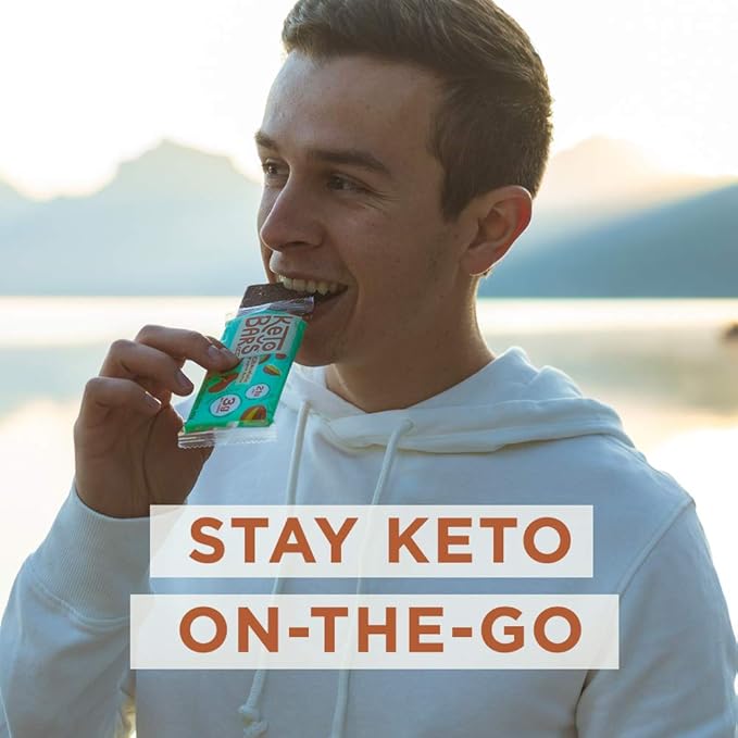 KETO BARS : The Original High Fat, Low Carb, Ketogenic Bar. Gluten Free, Homemade with simple ingredients. [Mint Chocolate, 10 Pack]