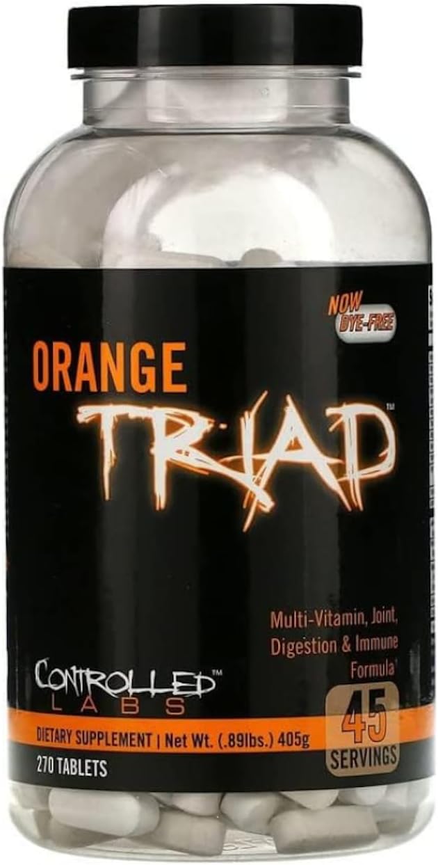 CONTROLLED LABS Orange Triad Daily Multivitamin, 45 serv