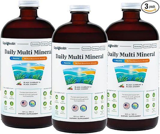 LIQUIDHEALTH 32 Oz Daily Multi Mineral, (3 Pack)