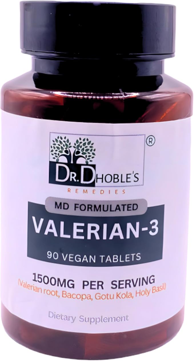 Valerian-3, 1500 Mg/Serving, MD Formulated Herbal 90 Vegan