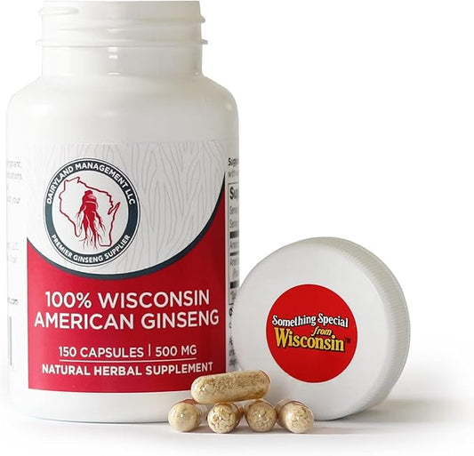 Dairyland American Ginseng Capsules 150 ct, 500 mg
