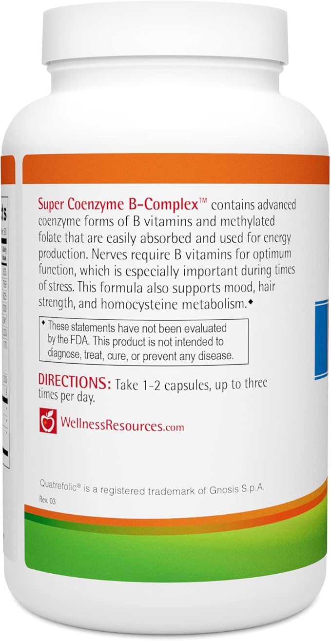 Wellness Resources Super Coenzyme B Complex (180 capsules)
