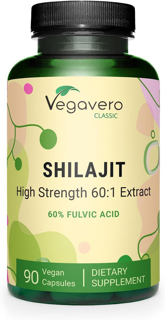 Pure Himalayan Shilajit Capsules | 73,000 mg | for Men and Women | with Fulvic and Humic Acid | NO Artificial Additives, Lab-Tested | 90 Capsules | Vegan