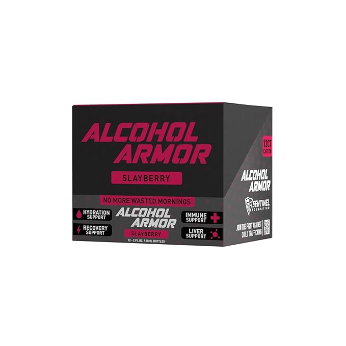 Alcohol Armor Slay Berry Elixir B12, Milk 12 Pack
