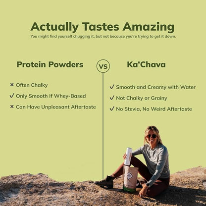 Ka’Chava All-In-One Nutrition Shake Blend, Matcha, 85+ Superfoods, 26 Vitamins 25g Plant-Based 2lb