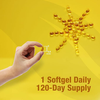 ORZAX Vitamin D3 10000 iu (250 mcg) 1 Year (120 Softgel)
