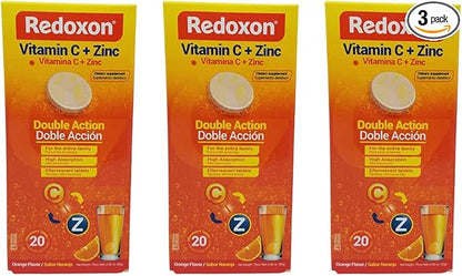 Redoxon Vitamin C Tablets 3-Pack of 20 Tablets