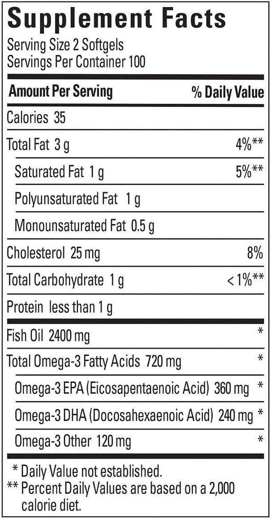 2 x 200Pk Nature Made Fish 1200 mg 3
