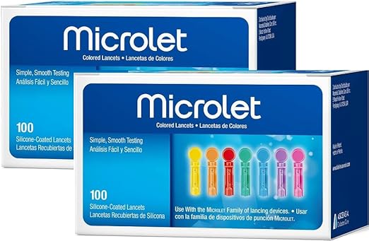 MICROLET Lancets for Glucose Blood Testing, 100 Count 2)