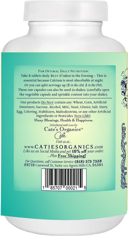 Catie's Whole Plant Food Calcium K2, Boron, 30 Day 150 Capsules.