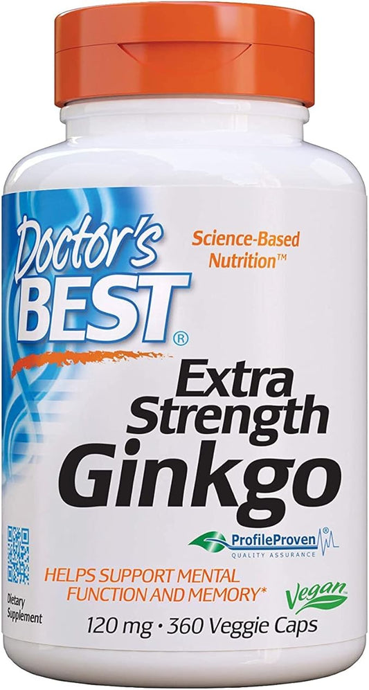 Doctor's Best Extra Strength Ginkgo, Non-GMO, 120 mg, 360 Count 1)