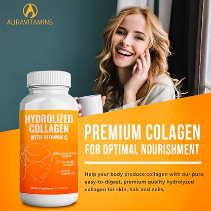 Hydrolyzed Collagen Powder Supplement 200gr (Capsules)