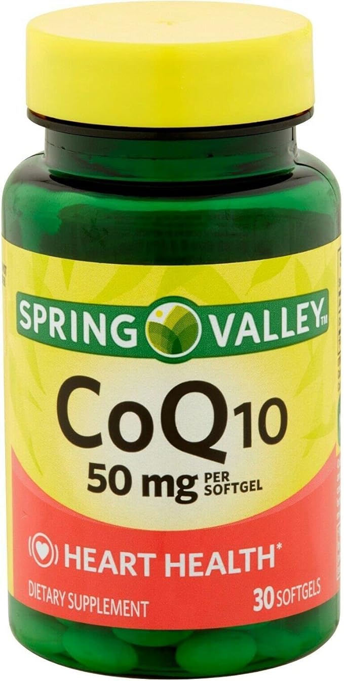 Spring Valley - Co Q-10 50 Q10, CoQ10, CoQ10, 30 30 Softgels