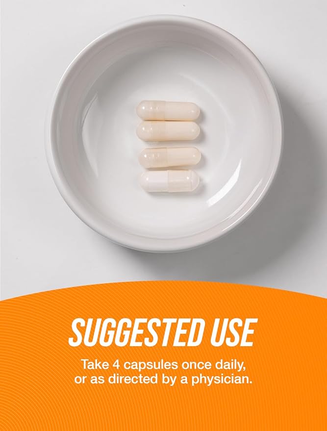 BulkSupplements.com MSM Capsules 3000mg - 4 Capsules 240 Capsules 1)