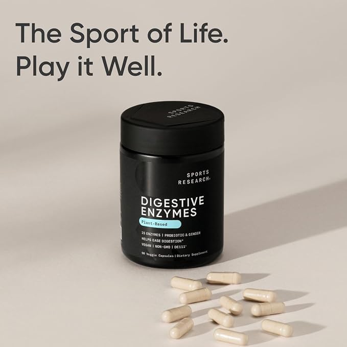 Sports Research Digestive Enzymes with Probiotics (90 Veggie