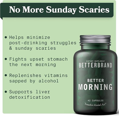 Betterbrand BetterMorning All-Natural Ingredients with DHM (42 Capsules)