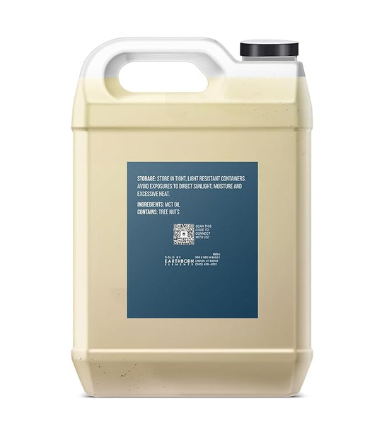 Earthborn Elements MCT Oil 1 Gallon, Pure & Undiluted, Coconut Oil, Caprylic Triglyceride