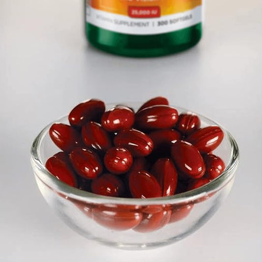 Swanson Beta-Carotene Vitamin A 25000 IU Softgels 7500 mcg (300 Softgels) (2 Pack)